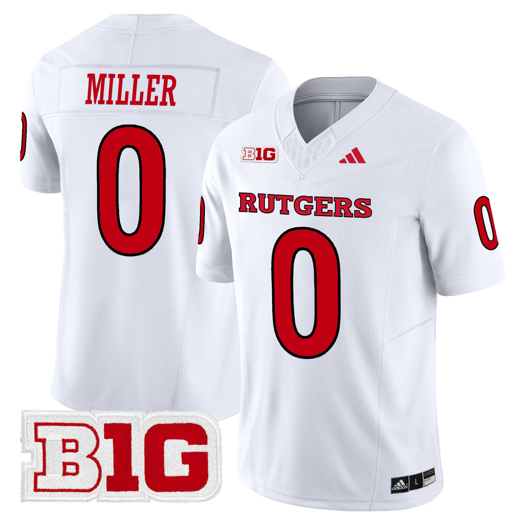 Men Rutgers Scarlet Knights #0 Miller White 2024 Vapor Limited NCAA Jersey->ncaa teams->NCAA Jersey